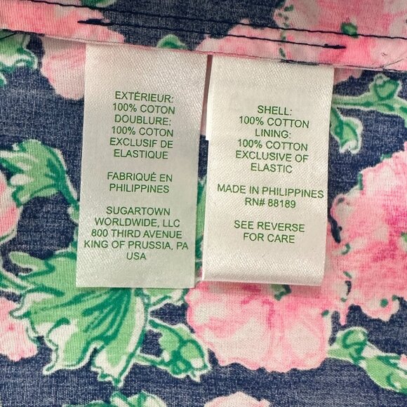 Lilly Pulitzer McKinnon Midi Dress Oyster Bay Navy De Vine Size 14 - Picture 7 of 9